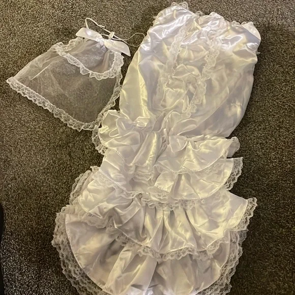 Rubies Wedding Dress Costume - Picture 2 of 3